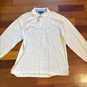 Tommy Hilfiger White Polo Shirt Classic Style Never worn!!